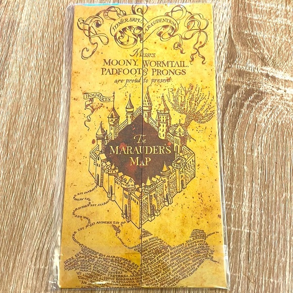 Accessories - The Marauders Map by Moony, Wormtail, Padfoot, Prongs - Harry Potter